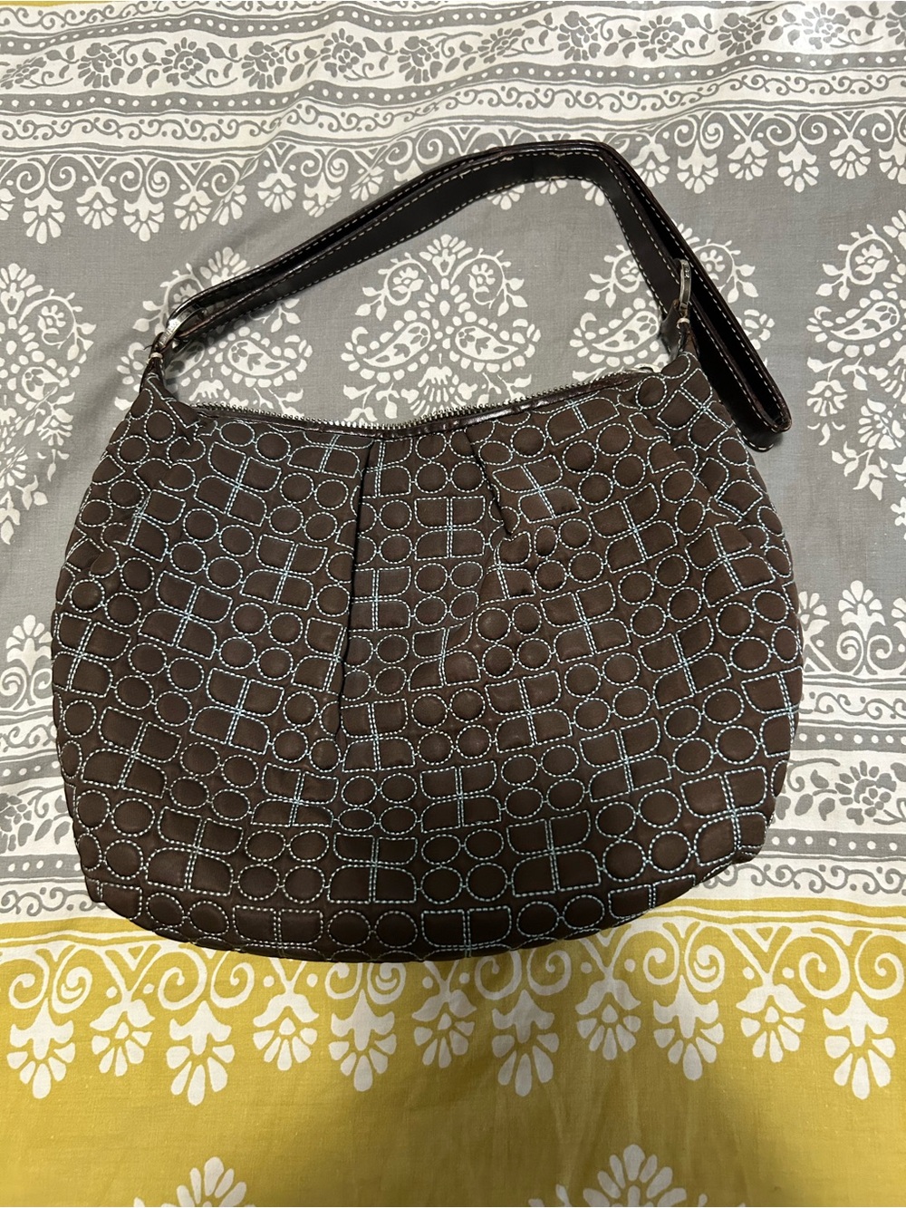Vintage Kate Spade Brown Patterned Women’s Shoulder Bag